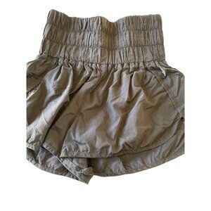 Fp Movement Womens Black High-Waisted Elastic Waist Ruffle Shorts Size XS